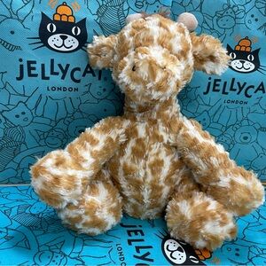 Rare Retired Jellycat Fuddlewuddle Giraffe Medium cute face